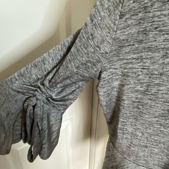 Nygard Grey Black Silver Glitter Holiday Festive Party Top- Sz-3X - Picture 8 of 16